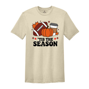 Tis The Season Shirt, Thanksgiving Pumpkin Shirt, Fall Shirts, Fall Gifts, Gameday Fall Shirt, Fall Vibes Shirt, Autumn Shirt