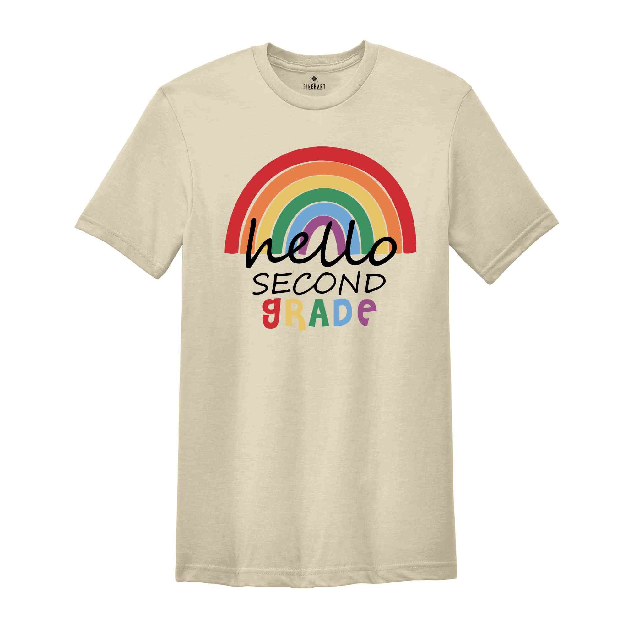 Hello Second Grade Shirt, Second Grade Teacher, 2nd Grade Shirt, Teacher Shirts, First Day of School Shirt, Back to School Shirt