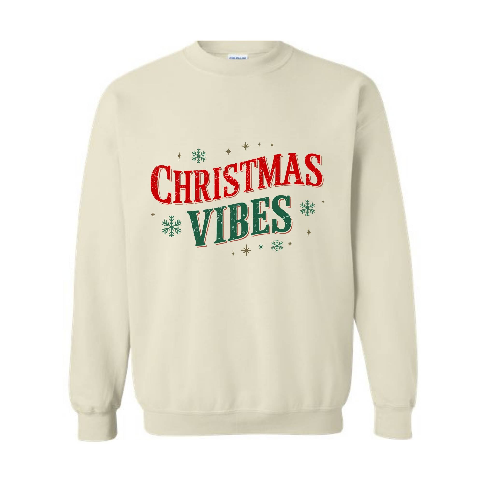 Retro Christmas Vibes Sweatshirt, Womens Christmas Sweatshirt, Holiday Sweater, Cute Christmas Sweatshirt, Christmas Gift, Winter Shirt