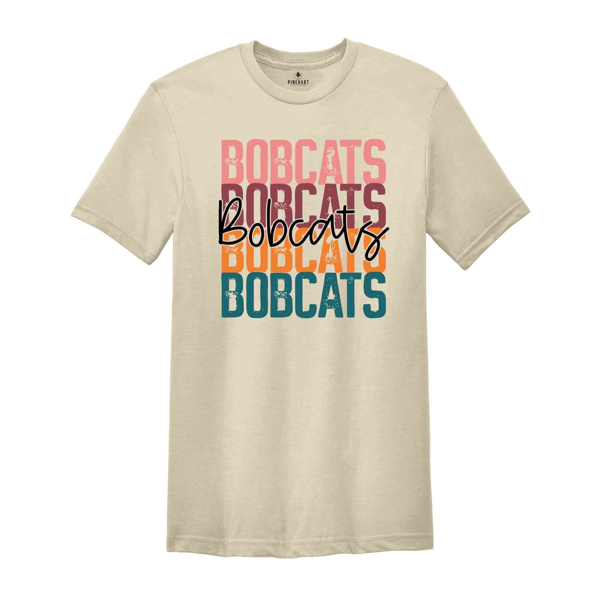 Retro Bobcats Team Shirt, Bobcats School Spirit Shirt, Baseball Bobcats Mascot Tee, Bobcats Fan Shirt, Sport Mascot Gift