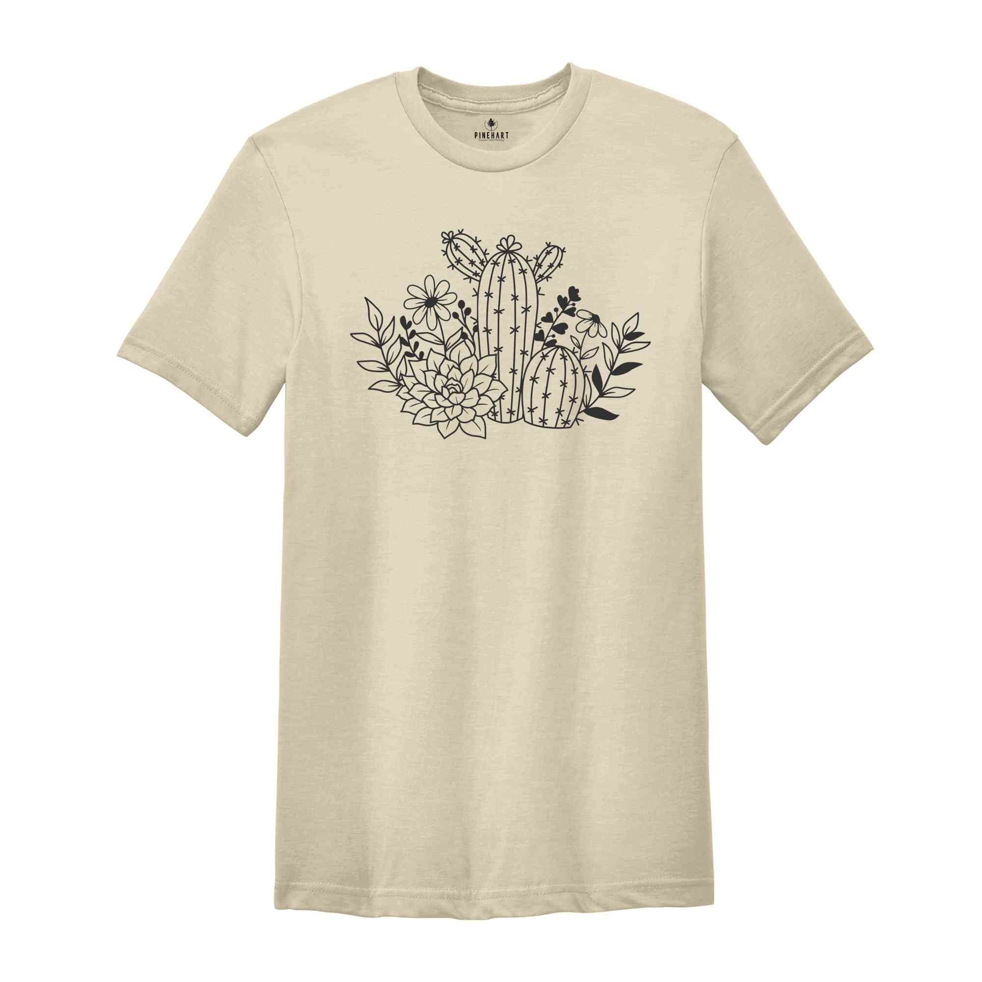 Cactus Shirt, Plant Mom Shirts, Plant Lover Shirt, Cactus Lover Gift, Cactus T-shirt Women, Crazy Plant Lady, Gardening Shirt