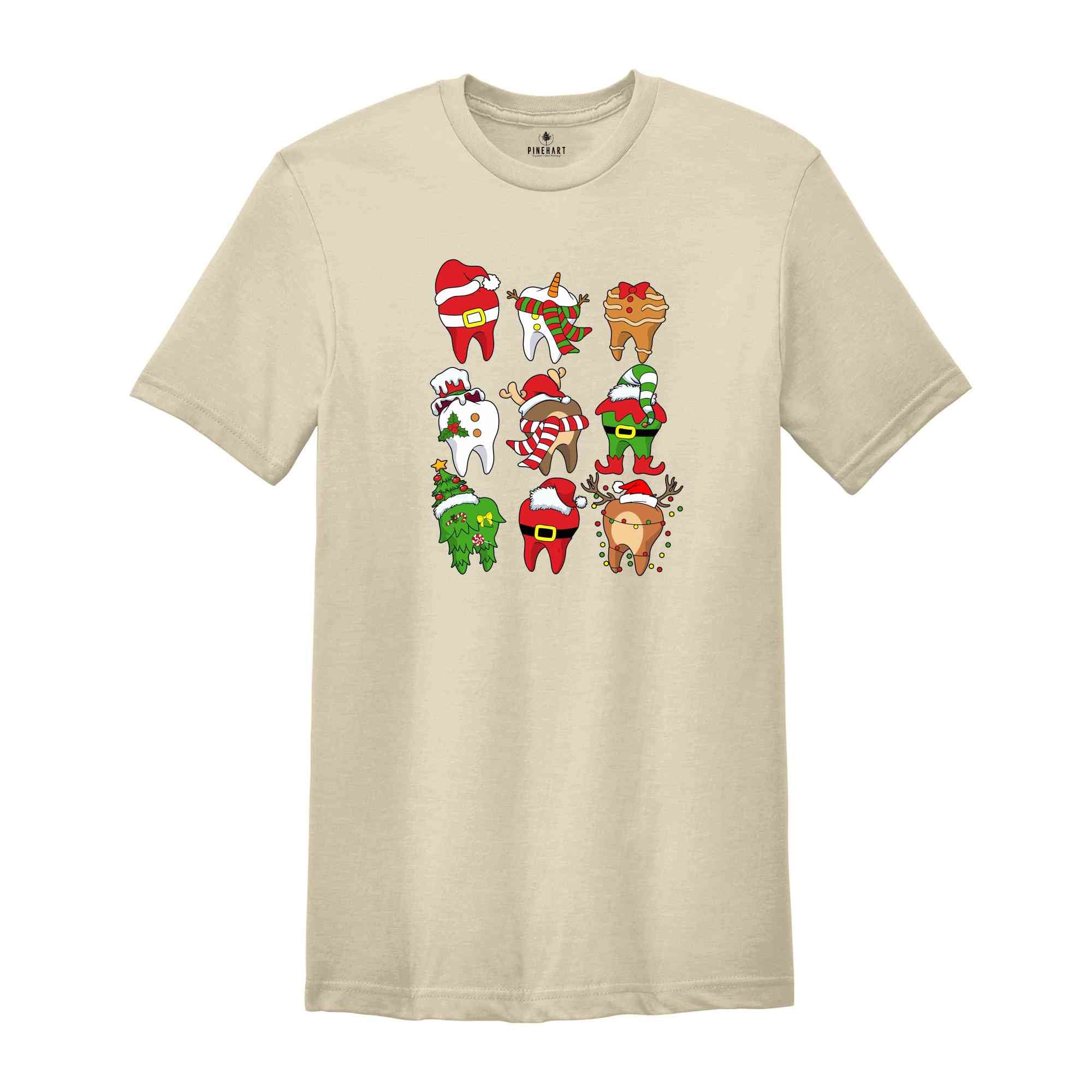 Teeth Christmas Shirt, Dental Christmas T-Shirt, Dental Squad Shirt, Dental Xmas Shirt, Dentist Christmas