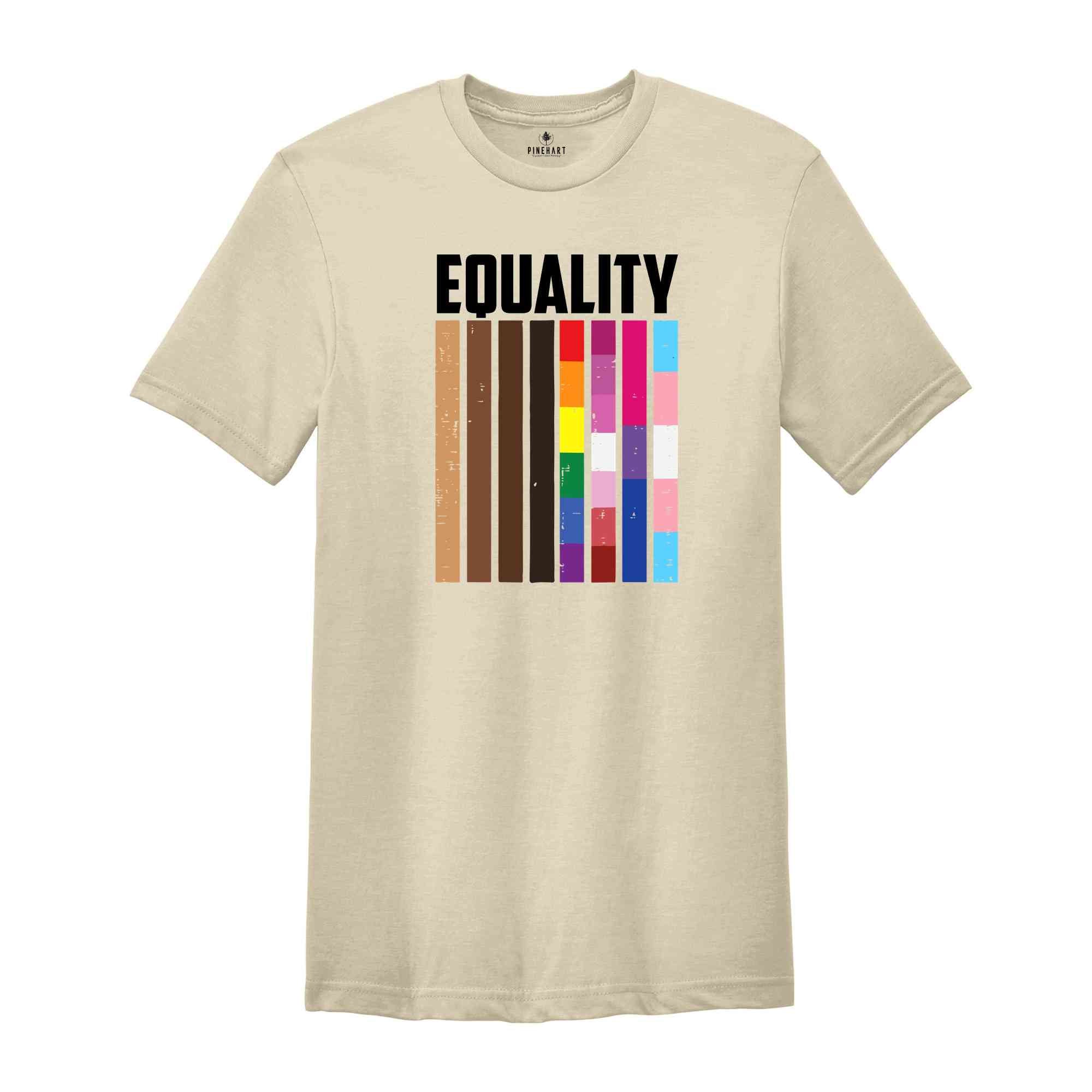 Equality Flag Shirt, Pride Shirt, LGBT Shirt, Equal Rights Shirt, Pride Shirt, LGBT Shirt, Gay Pride Shirt, Human Rights Shirt