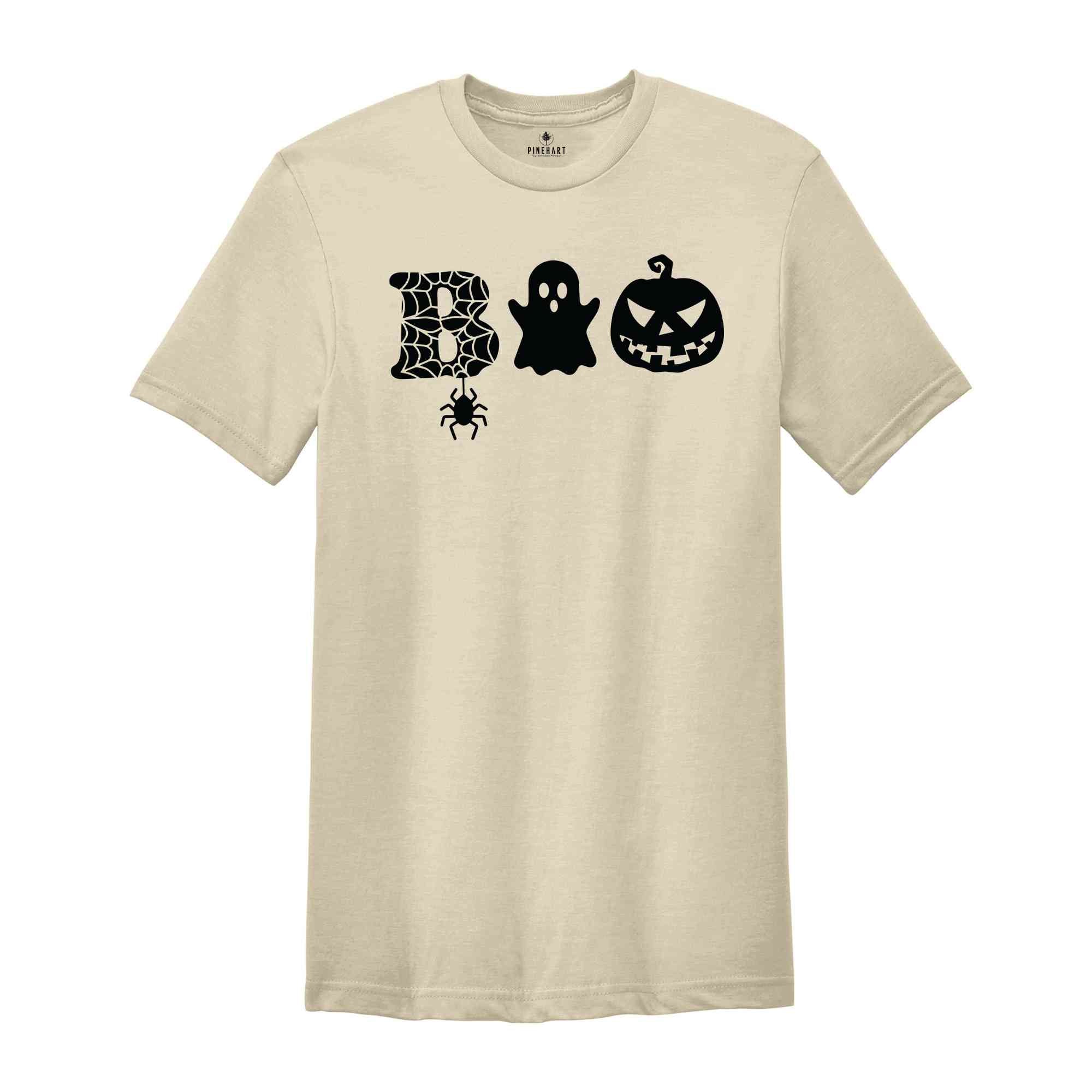 Halloween Boo Shirt, Halloween Ghost Shirt, Halloween Pumpkin TShirt, Kids Halloween Shirt, Spider Halloween Shirt, Toddler Halloween Shirt