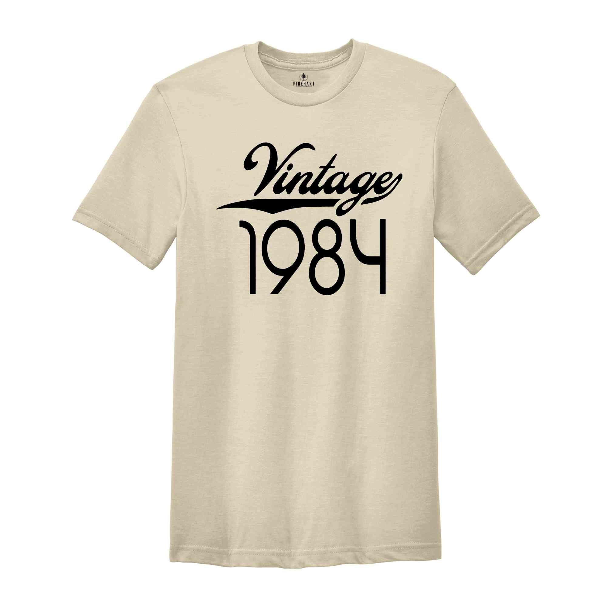 Vintage 1984, 40th Birthday Shirt, 1984 Shirt, 40th Birthday Tee, 1984 Birthday Shirt, 40th Birthday Gift, 40th Birthday Party, 40 Years Old