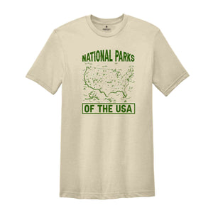 National Parks Of The USA Shirt, National Parks Shirt, National Park Vintage Shirt, USA National Parks Shirt, Save National Parks Shirt