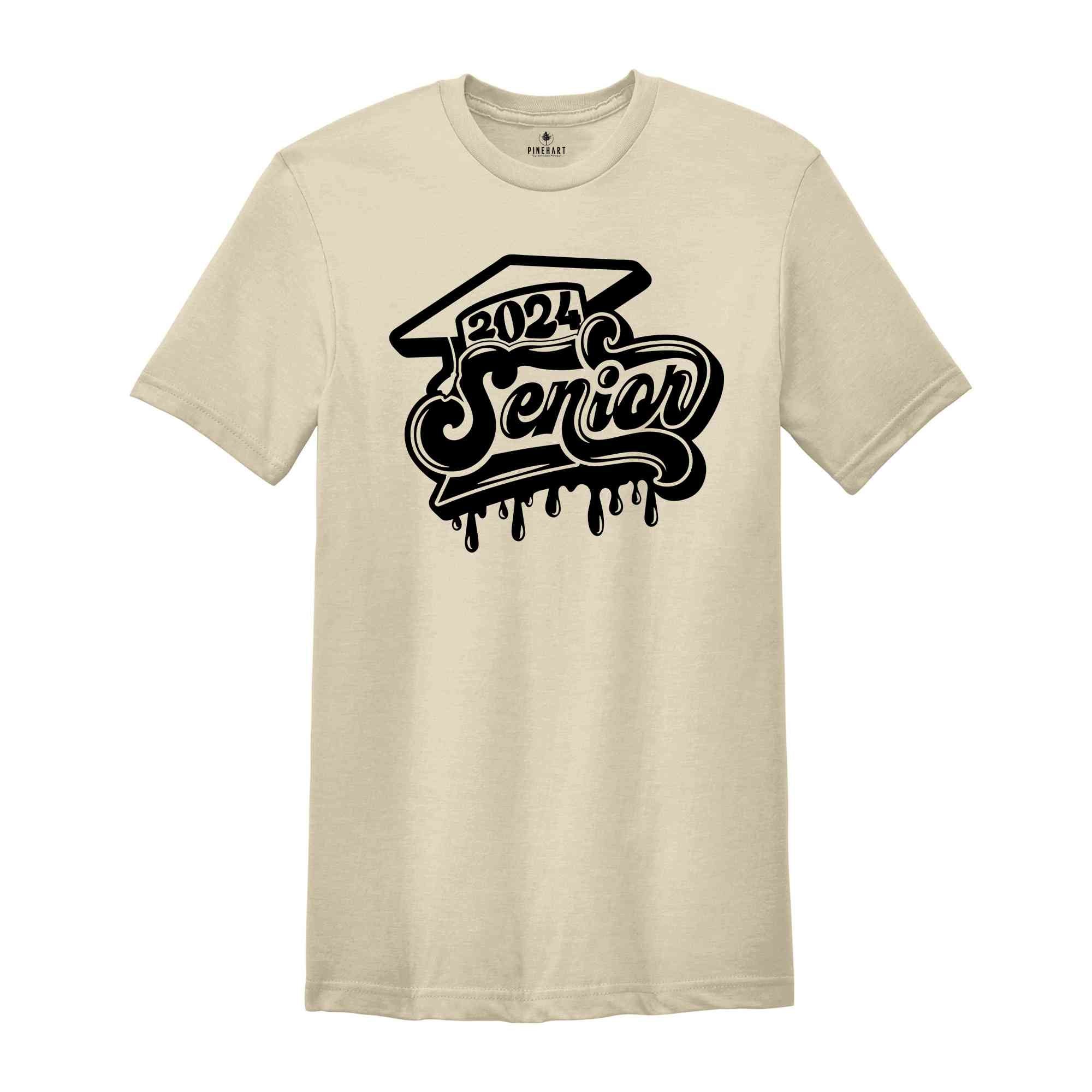 Senior 2024 Shirt, 2024 Graduate Shirt, Graduation Gifts, Graduate Crew Tees, High School Senior, School Life Shirt, Graduating Senior Tee