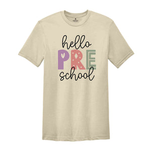 Hello Pre School Shirt, Back To School Shirt, First Day Of School Shirt, Hello School Shirt, Grade Shirt, Teacher Shirt, School Shirt