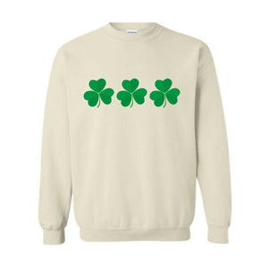 Shamrock St Patrick's Day Sweatshirt, St Patricks Hoodie, St Patrick's Day Gift, Shamrock Hoodie, Lucky Sweatshirt, Lucky Irish Hoodie