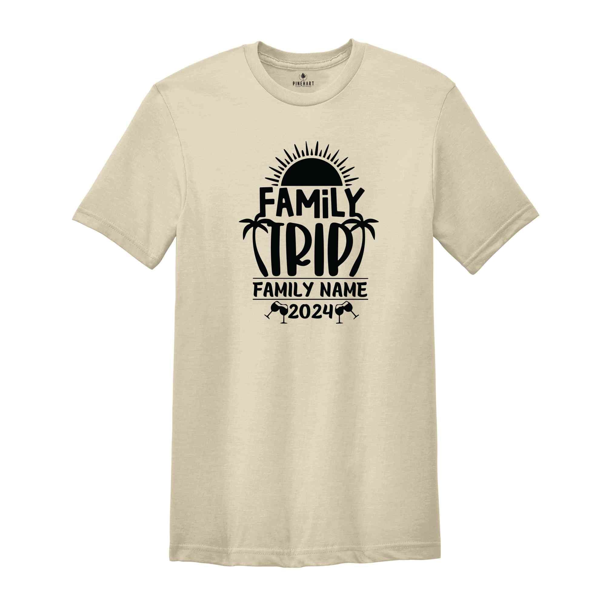 Custom Family Trip 2024 T-Shirt, Family Trip Shirts, Family Matching Shirts, Family Summer Vacation Shirts