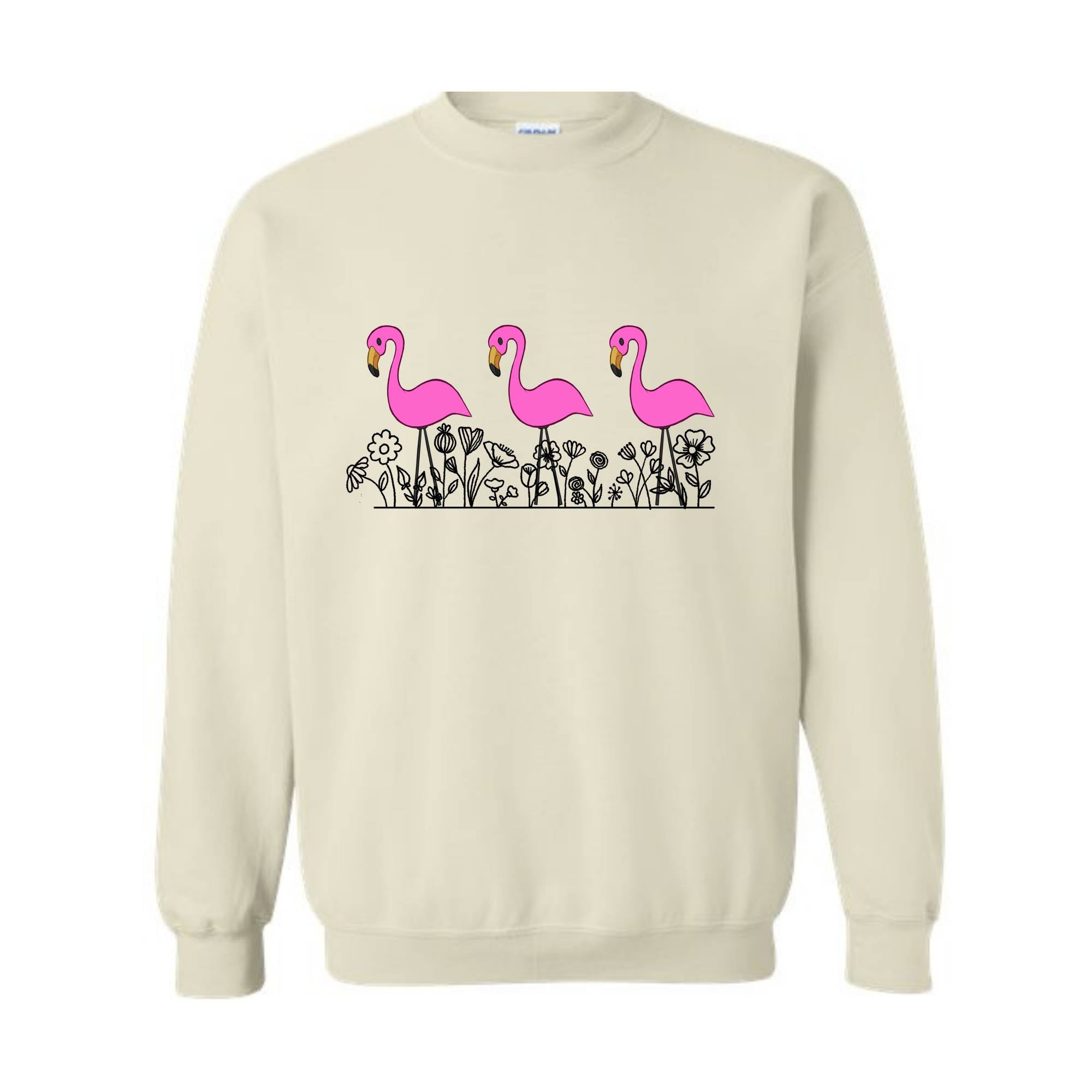 Animal Tropical Bird Pink Flamingo Sweatshirt, Flamingo Lover , Pink Flamingo Tee, Flamingo Lover Gift