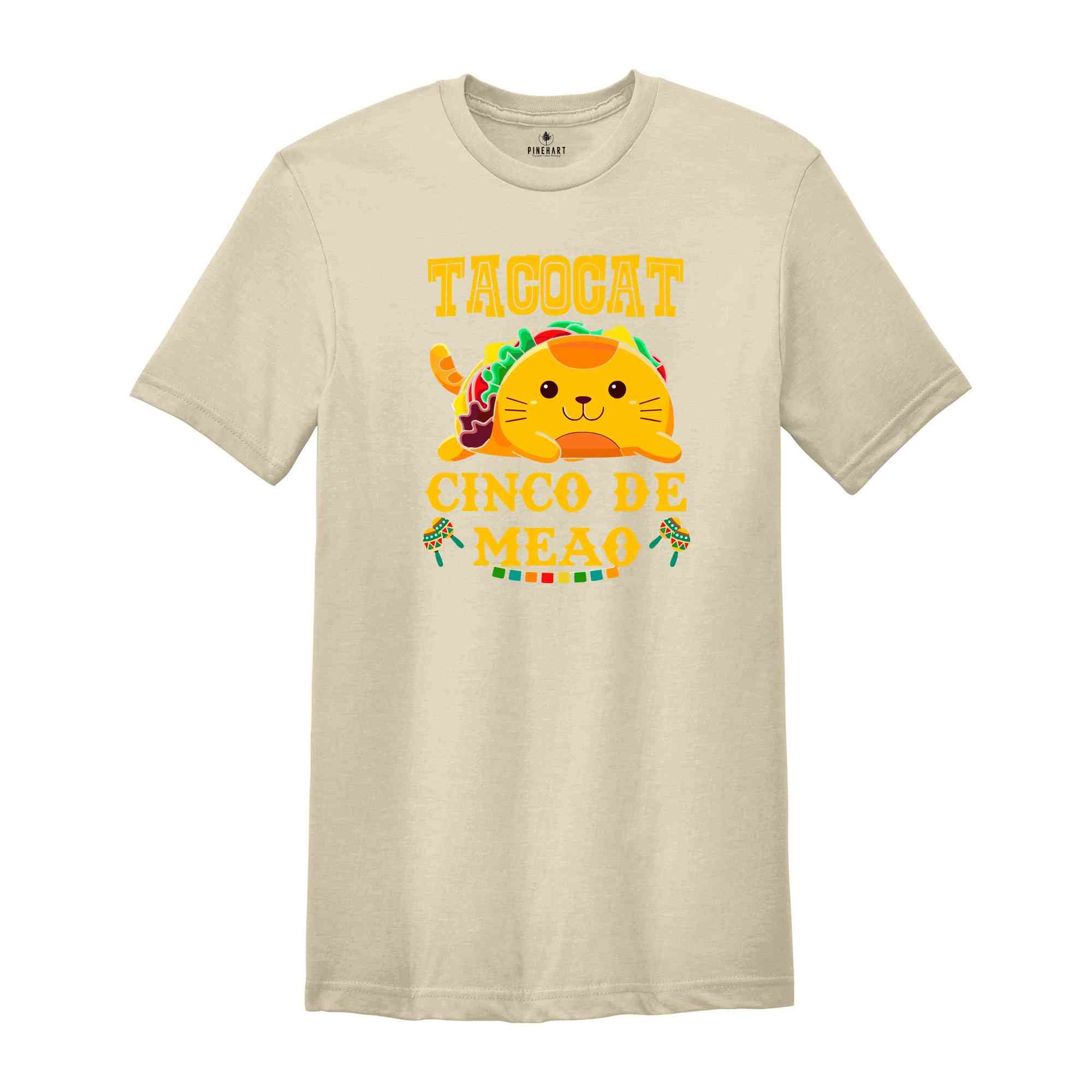 TacoCat Cinco De Meao Shirt, Taco Cat Shirt, Cute Taco Lover T-Shirt, Funny Cinco De Mayo Shirt, Mexican Food Lover Shirt, Kawaii Tacocat