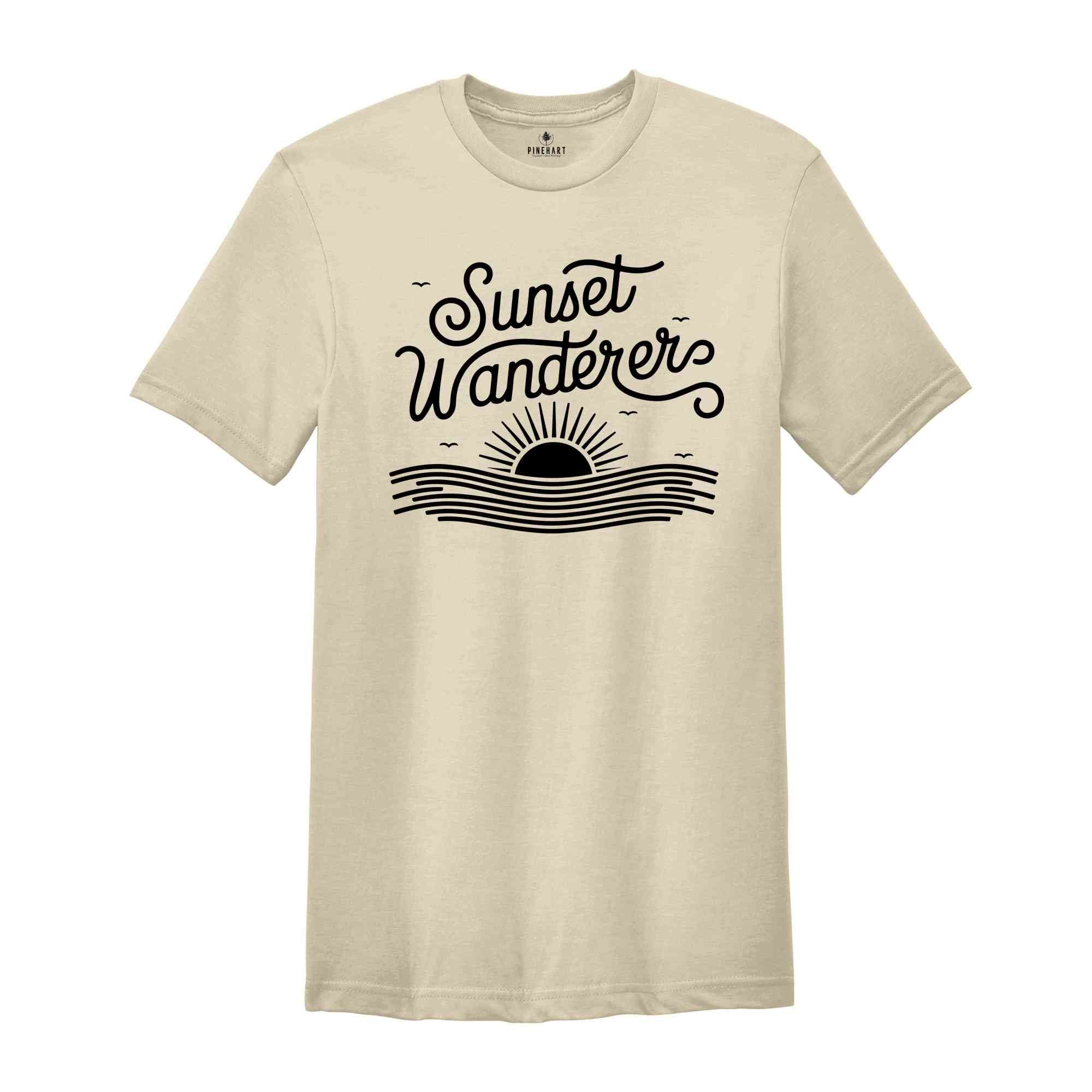 Sunset Wanderer Shirt, Trendy Beachy Shirts, Coconut Girl Shirt, Cute Summer Shirt, Beach Shirt, Family Trip Shirt