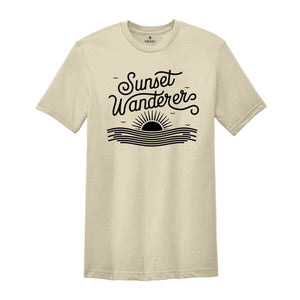 Sunset Wanderer Shirt, Trendy Beachy Shirts, Coconut Girl Shirt, Cute Summer Shirt, Beach Shirt, Family Trip Shirt