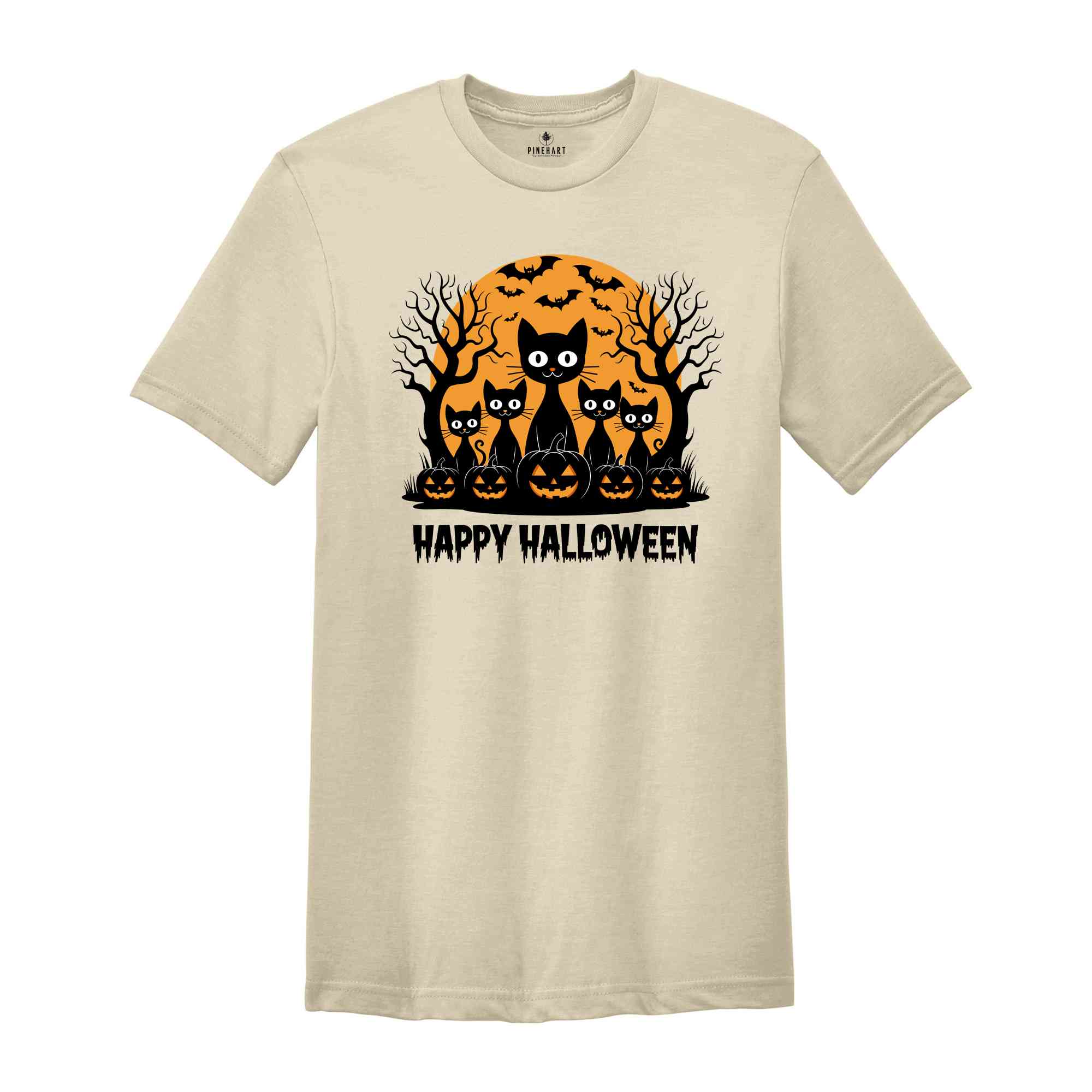 Happy Halloween Shirt, Witch scary Halloween shirt, funny Halloween shirt, Halloween Gift Shirt, Trick or Treat, Cat Pumpkin Night