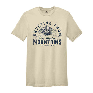 Greeting From The Lllyrian Mountains Spread Your Wing Shirt, Mountains Outdoor Shirt, Hiking Shirt, Adventure T-Shirt