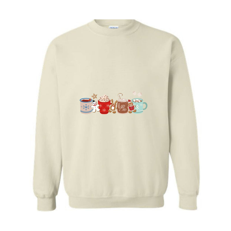 Gingerbread Christmas Latte Sweatshirt, Xmas Sweatshirt, Christmas Coffee Sweatshirt, Winter Coffee Shirt, Hot Cocoa Sweater, Winter Lover