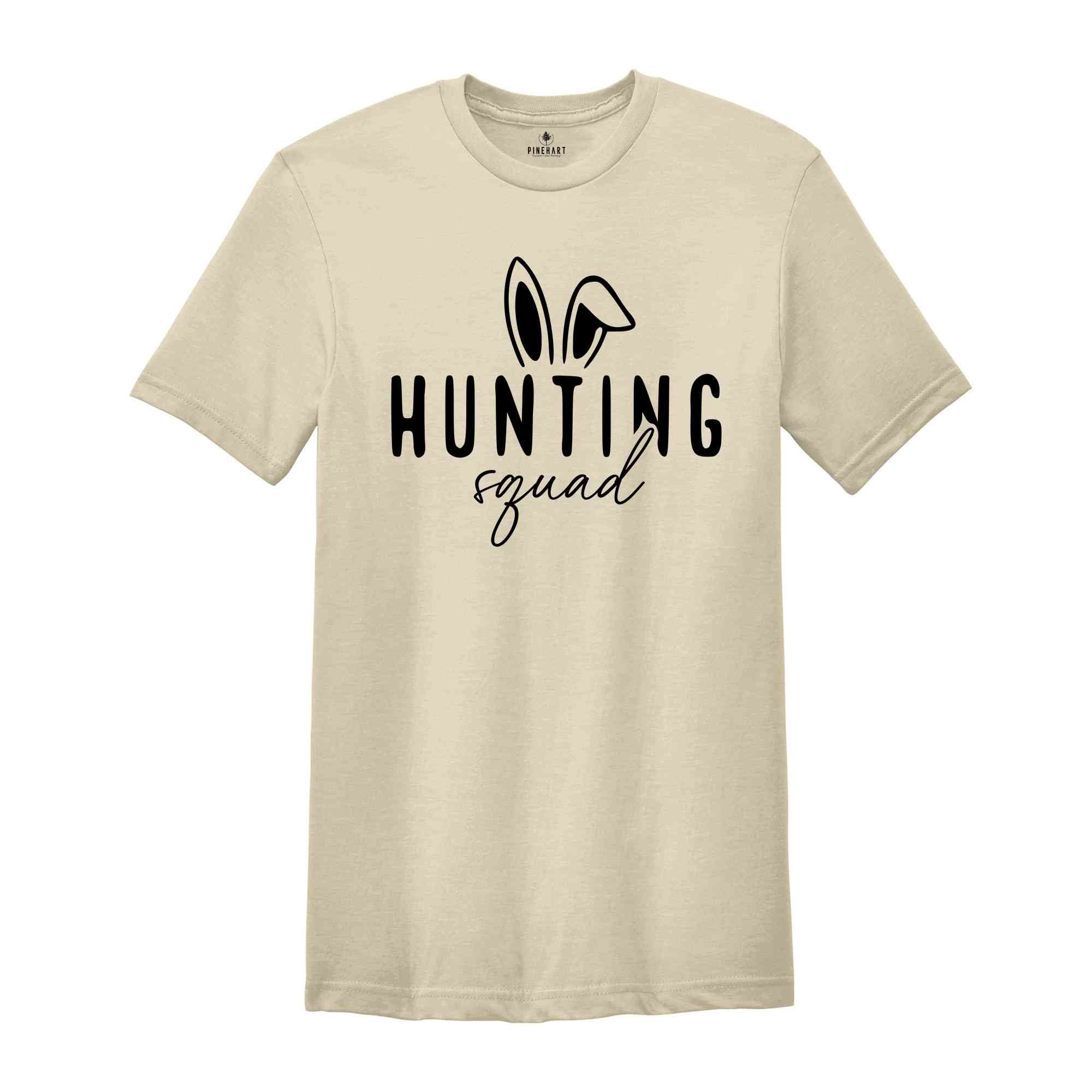 Hunting Squad Shirt, Easter Vibes Shirt, Bunny Shirt, Cute Easter Shirt, Easter 2024, Happy Easter Shirt, Easter Bunny Shirt