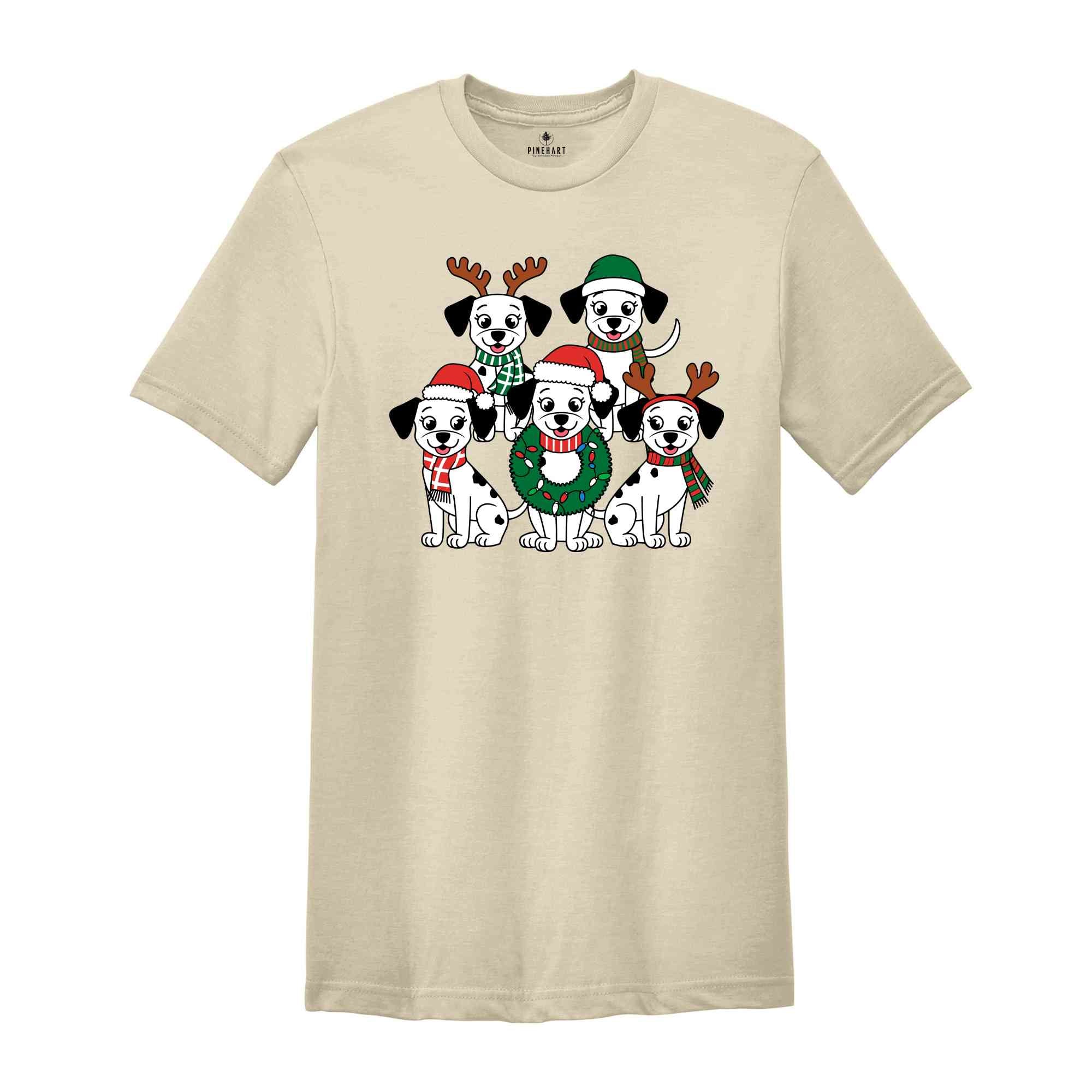 Christmas Dog Shirt, Christmas Dalmatian Shirt, Christmas Lights Shirt, Dalmatians Mom Shirt, Dog Shirt, Christmas Shirt