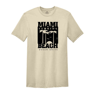 Miami Beach Ocean Drive Shirt, Trendy Beach Shirt, Beach Shirt, Vacation Shirt, Summer Shirt, Trendy Summer Shirt