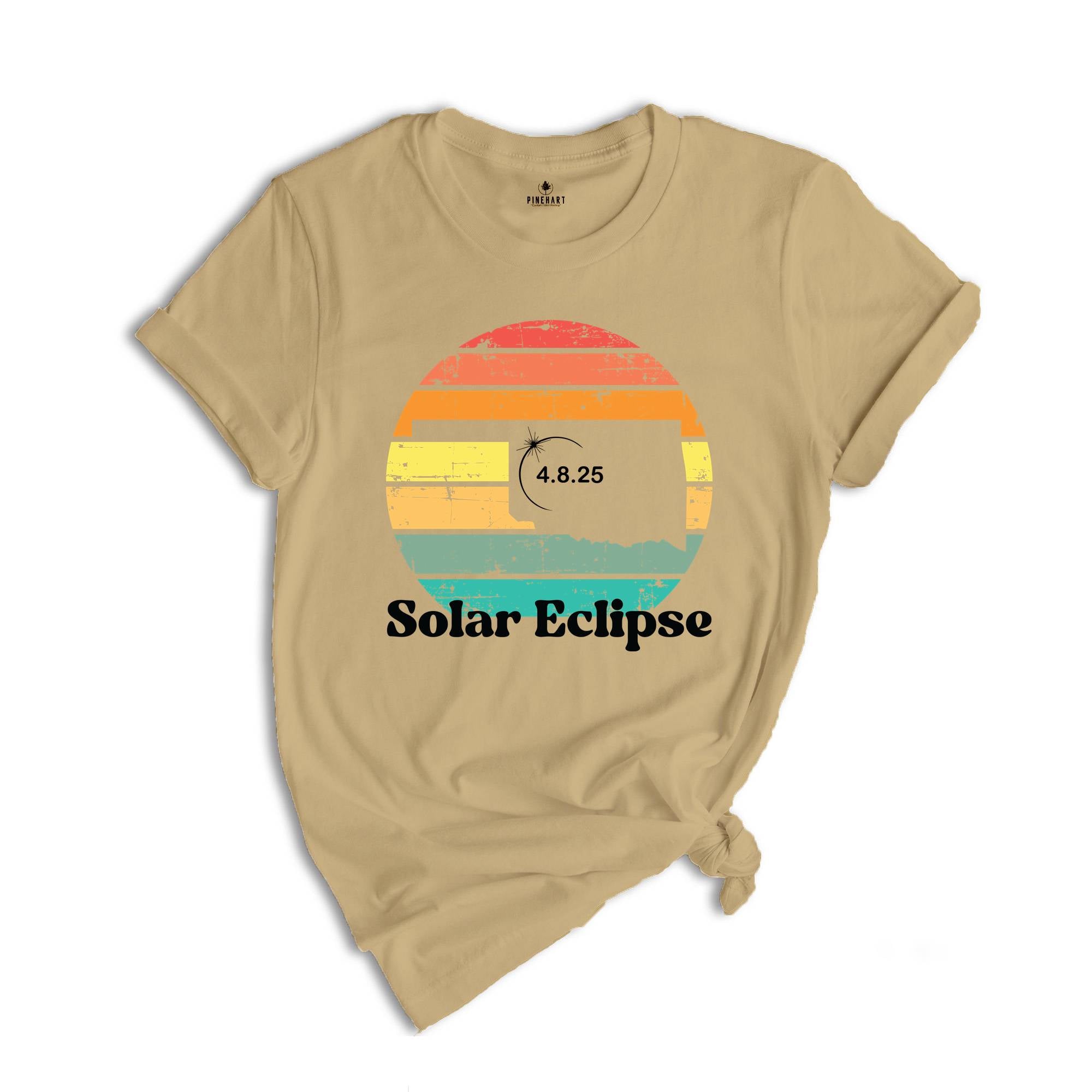 Oklahoma Solar Eclipse T-Shirt, April 8 2025 Solar Eclipse, Total Solar Eclipse Apparel, Solar Eclipse Shirt