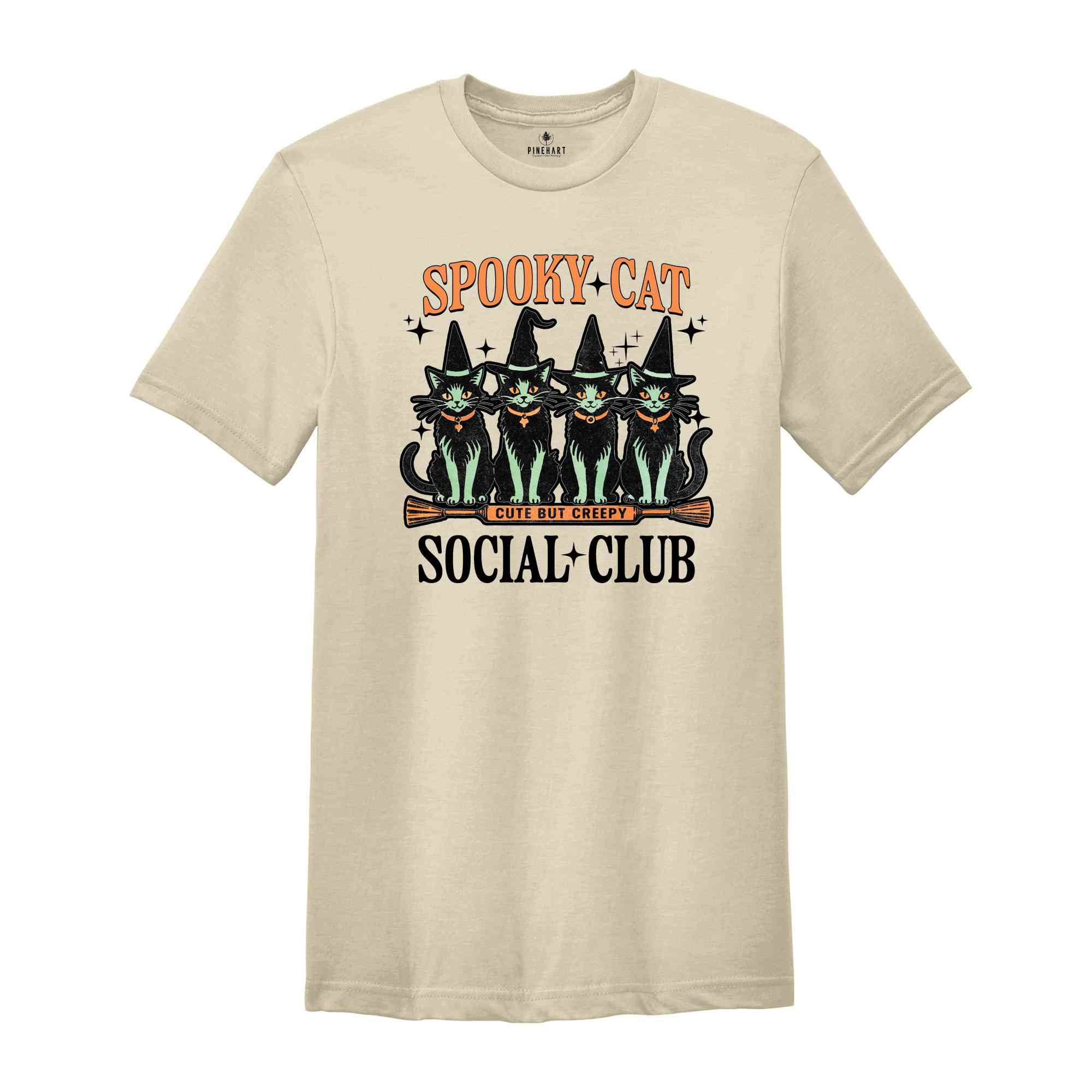 Spooky Cat Social Club Shirt, Cute But Creepy Shirt, Cool Halloween Cats Shirt, Halloween Shirt, Funny Halloween Shirt, Cats Shirt