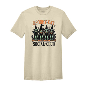 Spooky Cat Social Club Shirt, Cute But Creepy Shirt, Cool Halloween Cats Shirt, Halloween Shirt, Funny Halloween Shirt, Cats Shirt