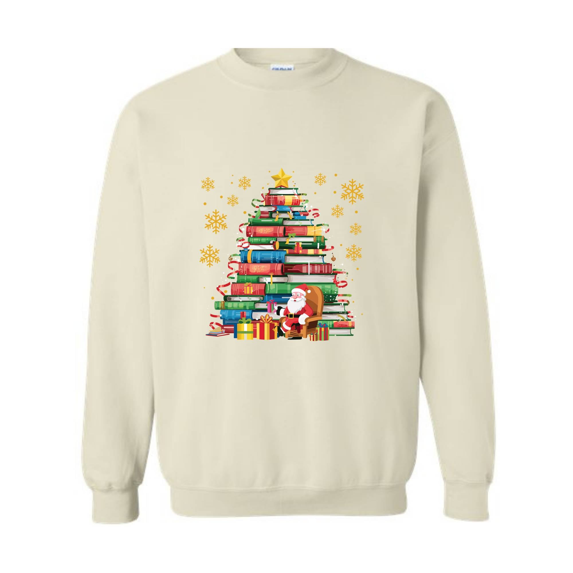 Merry Christmas Hoodie, Christmas Hoodies, Christmas Sweater, Christmas Family Matching Hoodie, Book Shelf Sweatshirt