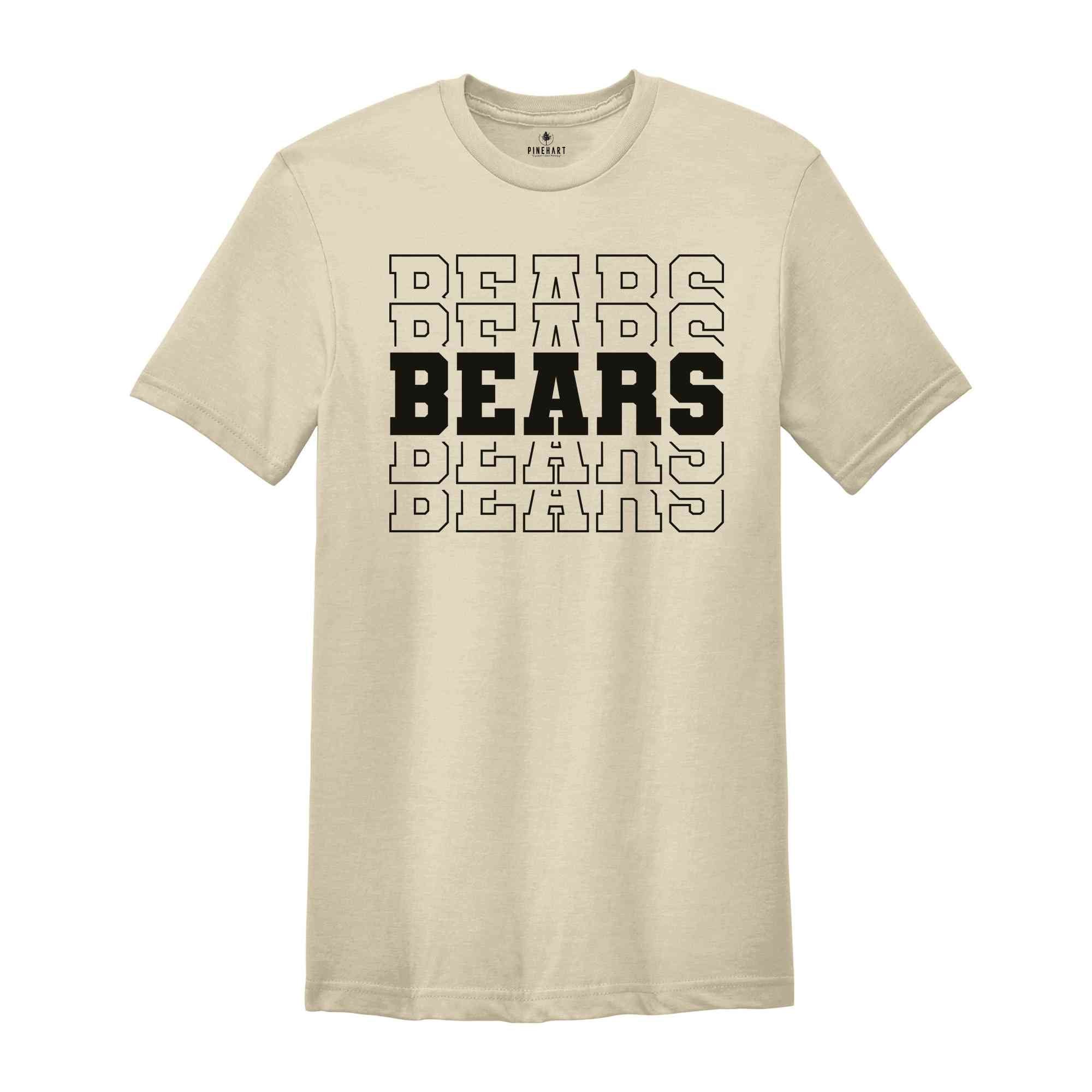 Team Mascot Shirt, Bears Team Shirt, Bears Football Shirt, Bears Fan Shirt, Bears School Shirt, Bears School Spirit