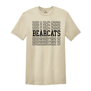 Team Mascot Shirt, Bearcats Team Shirt, Bearcats Team Spirit Shirt, Bearcats Fan Shirt, Bearcats School Shirt, Bearcats School Spirit