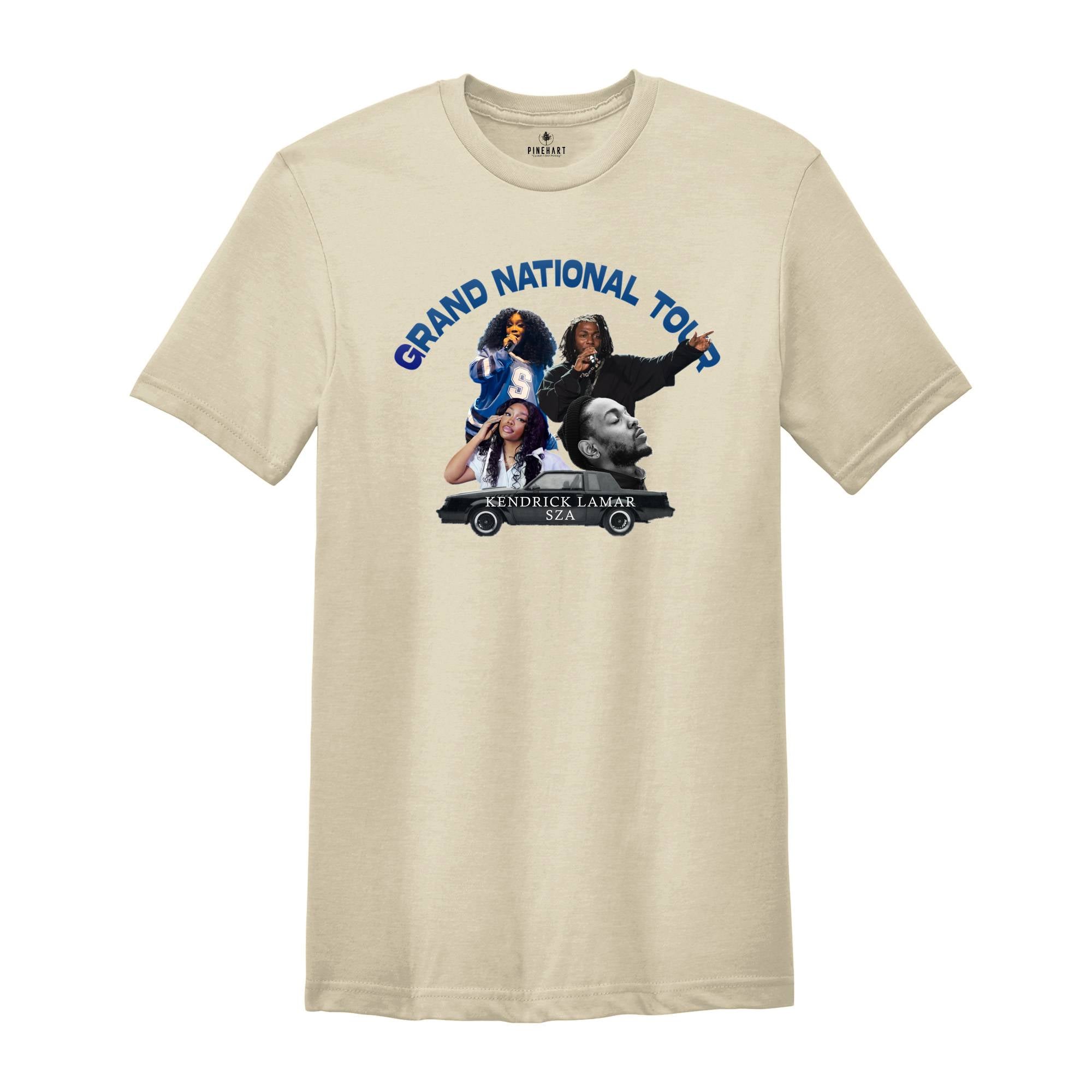 Kendrick Lamar & SZA Grand National Tour Shirt, Concert Shirt, Kendrick Lamar Shirt, SZA Shirt, Tour Shirt, Hip Hop Shirt, GNX Shirt