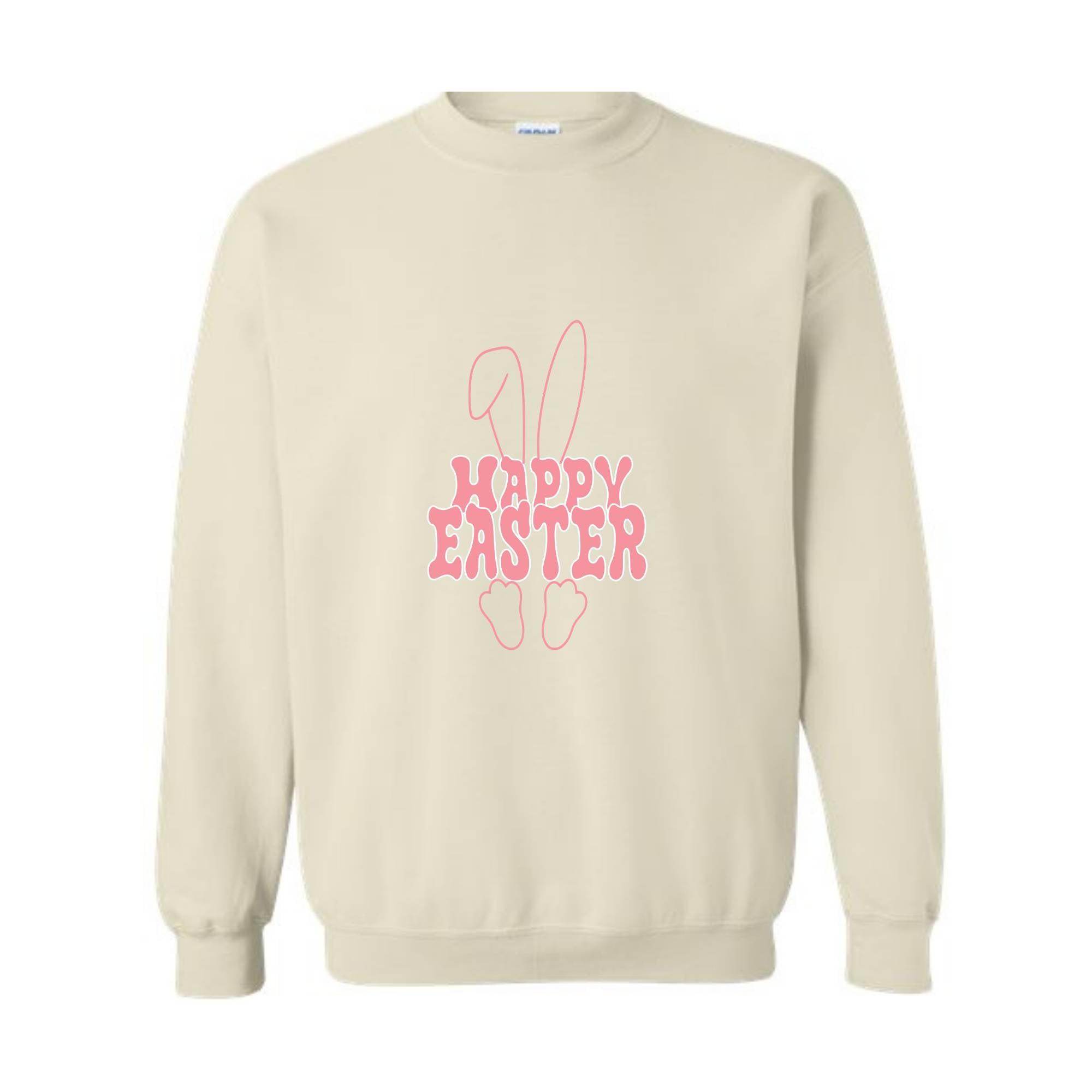 Happy Easter Sweatshirt, Easter Bunny Sweater, Cute Bunny Hoodie, Christian Easter Sweater, Easter Egg Hoodie