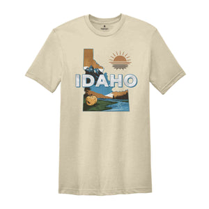 Retro State Of Idaho Shirt, State Of Idaho Shirt, State Shirt, Idaho Shirt, Idaho Lover Shirt, Family Trip Shirt, Travel Shirt