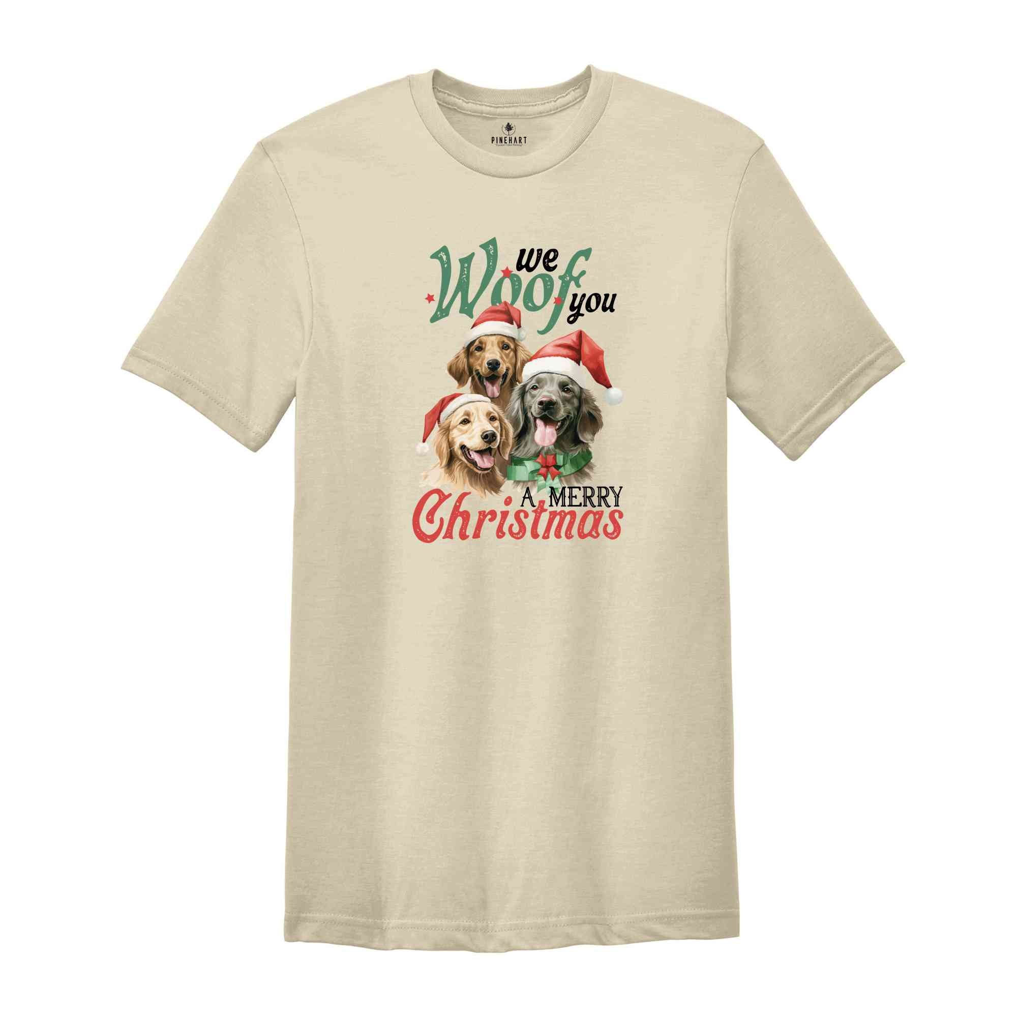 We Woof You A Merry Christmas Shirt, Christmas Shirt, Christmas Dog Shirt, Christmas Gift, Merry Christmas Shirt