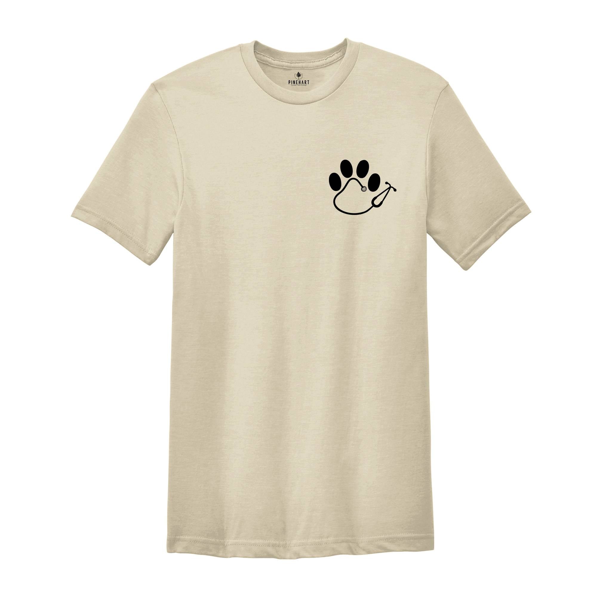 Pocket Vet Tech Shirt, Paw Prints Shirt, Veterinary Technician Gift Tee, Vet Graduation Gift, Vet Tech Week Shirt, Veterinarian Gift