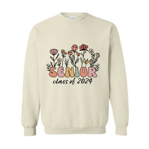 Senior Class of 2024 Sweatshirt, Senior Hoodie, Class of 2024 Sweater, Graduation 2024, High School Sweater, University 24 Hoodie