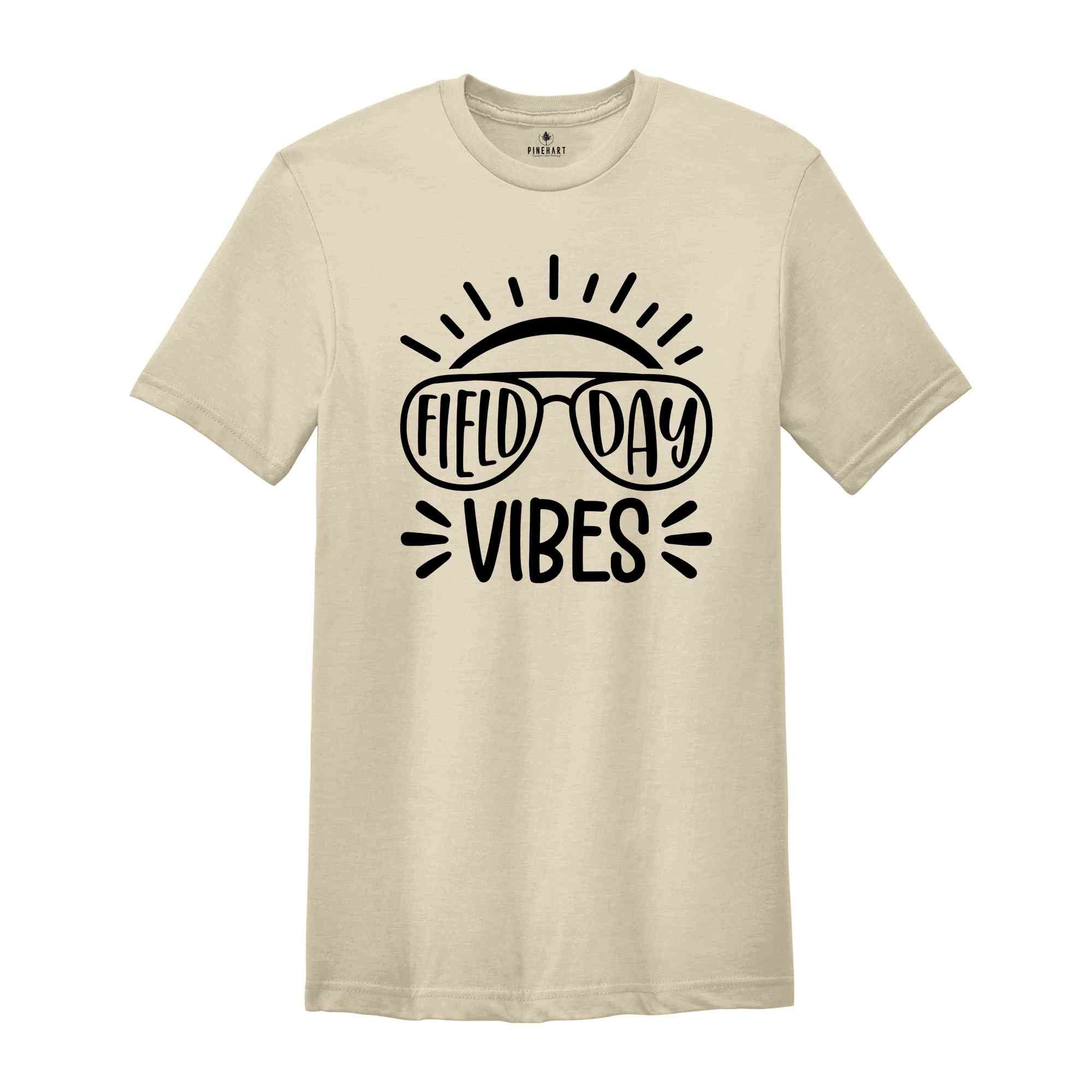 Field Day Vibes, End of School, School Game Day Shirt, Funny Summer Matching, Field Day 2024 T-Shirt, Teacher Field Day Shirt