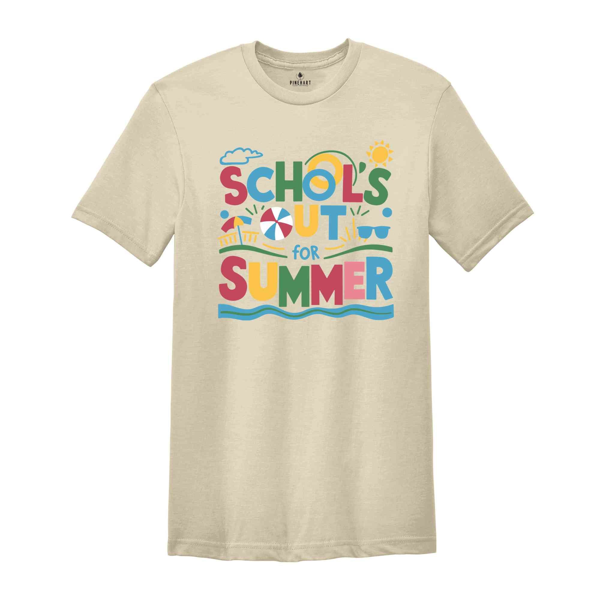 School Out For Summer Shirt, Teacher Shirt, Summery Shirt, Summer Shirts for Teachers, Summer Recharge Shirt