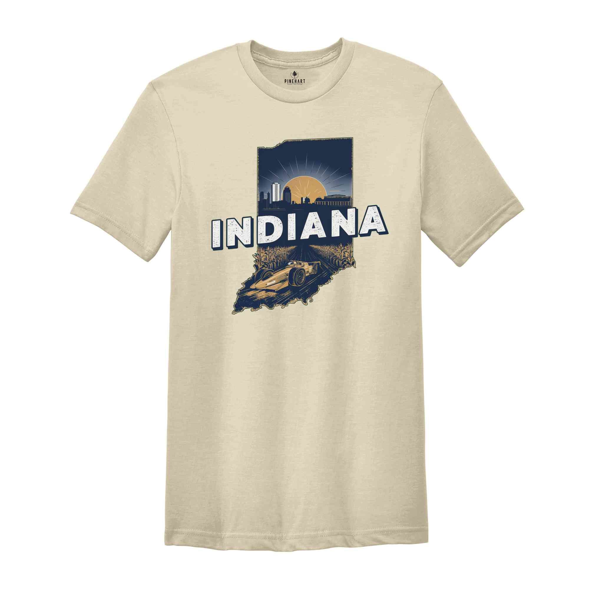 Retro State Of Indiana Shirt, State Of Indiana Shirt, State Shirt, Indiana Shirt, Indiana Lover Shirt, Family Trip Shirt, Travel Shirt