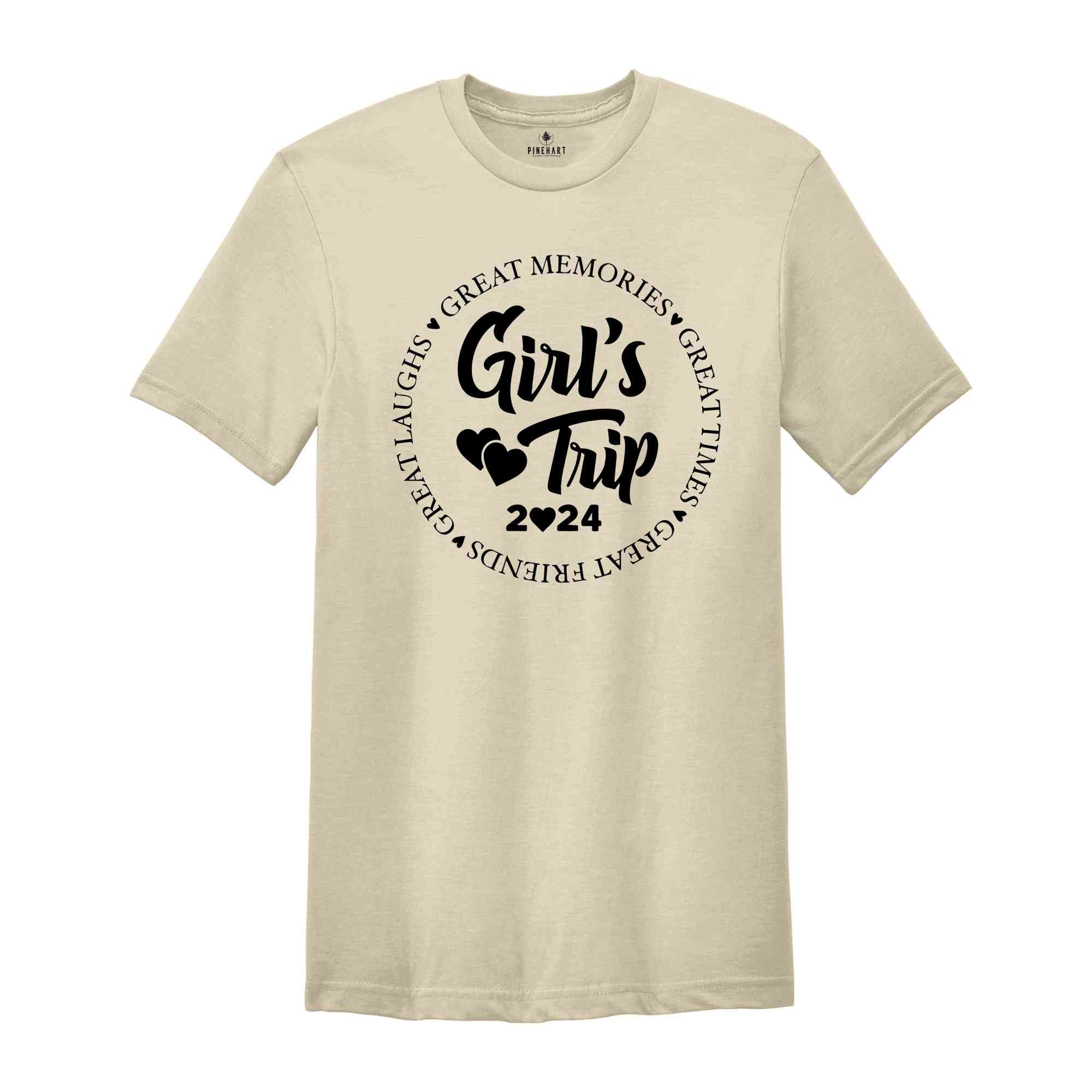 Girls Trip 2024 Shirt, Girls Weekend 2024 Gift, Girls Vacation Shirt, Girls Weekend Trip Tee, Vacay Mode Shirt, Besties Shirt, Summer Tee