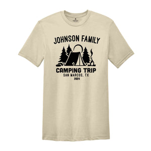 Custom Camping Shirt, Camping Crew Shirt, Camping Squad Shirt, Family Camping Shirts, Personalized Camping Shirt, Matching Shirt, Hiking Tee