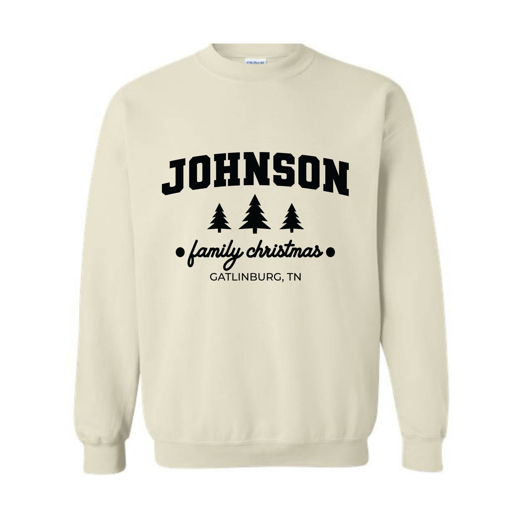 Custom Family Christmas Sweatshirt, Matching Family Christmas Sweatshirt, Personalized Name Christmas Sweatshirt, Christmas Sweatshirt