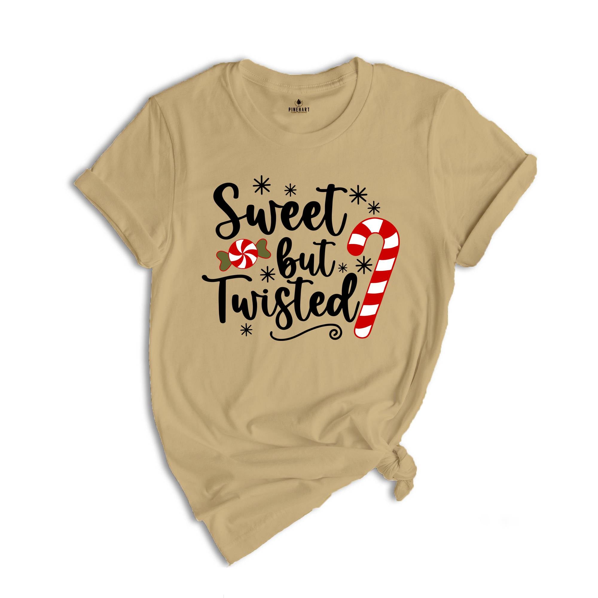 Sweet But Twisted Candy Cane Shirt, Christmas Gift, Winter Costume, Holiday Tee, 2025 Christmas T-Shirt, Christmas Outfit