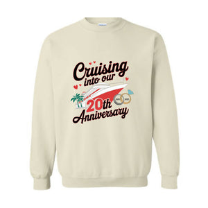 Custom Anniversary Vacation Cruise Sweatshirt, Wedding Anniversary Gift, Anniversary Cruise Crew