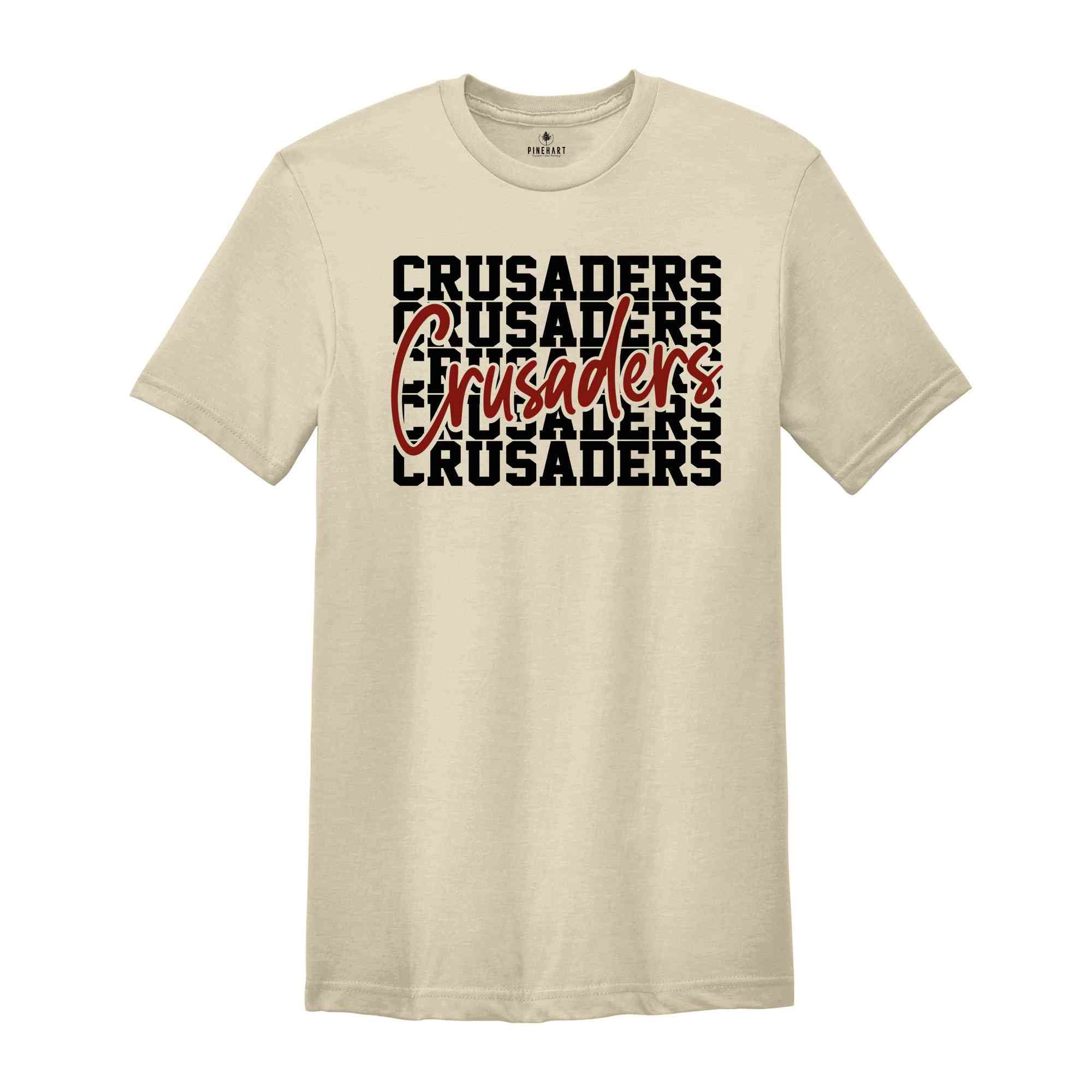 Team Mascot Shirt, Crusaders Team Shirt, Crusaders Team Spirit Shirt, Crusaders Fan Shirt, Crusaders School Shirt, Crusaders School Spirit