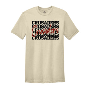 Team Mascot Shirt, Crusaders Team Shirt, Crusaders Team Spirit Shirt, Crusaders Fan Shirt, Crusaders School Shirt, Crusaders School Spirit