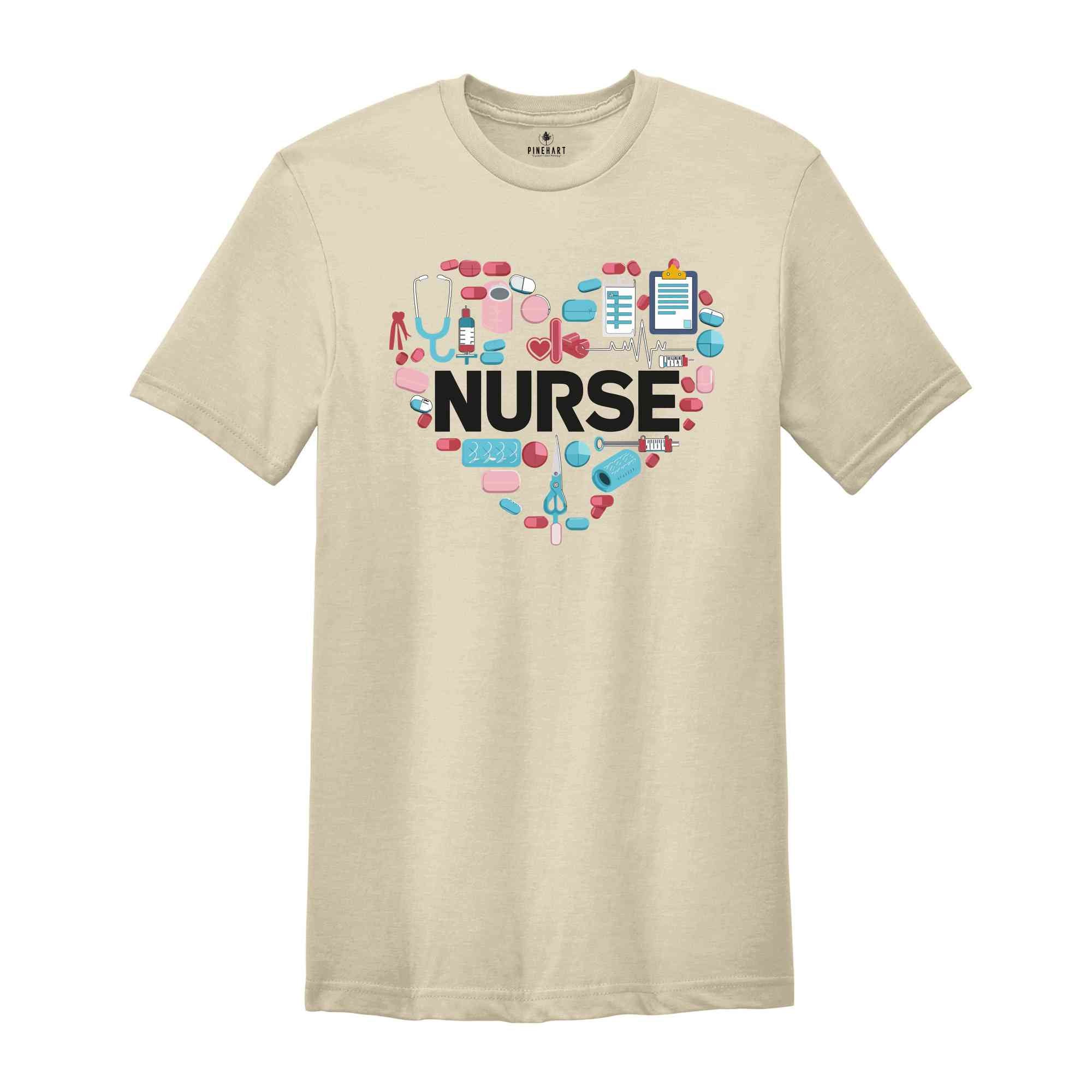 Nurse Shirt, Love Nurse Shirt, Cute Nurse Shirt, Trendy Nurse Shirts, Nurse Appreciation Gift, Nurse Gift Idea, Nurses Week Gift