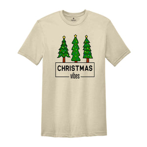 Christmas Vibes Shirt, Christmas Pine Tree Shirt, Christmas Costume, Xmas Gift, Holiday Shirt, New Year Tee, Christmas Top