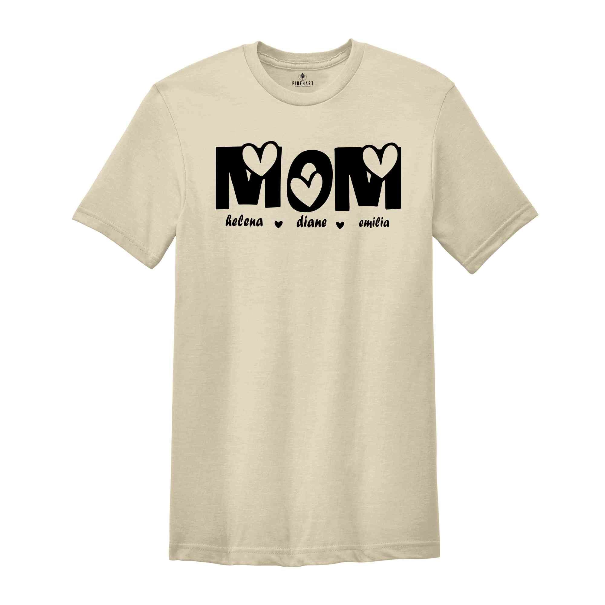 Custom Mama Shirt, Mother's Day Shirt, Custom Kid's Names, Gift For Mom, Mom Shirt With Names, Personalized Mama T-Shirt