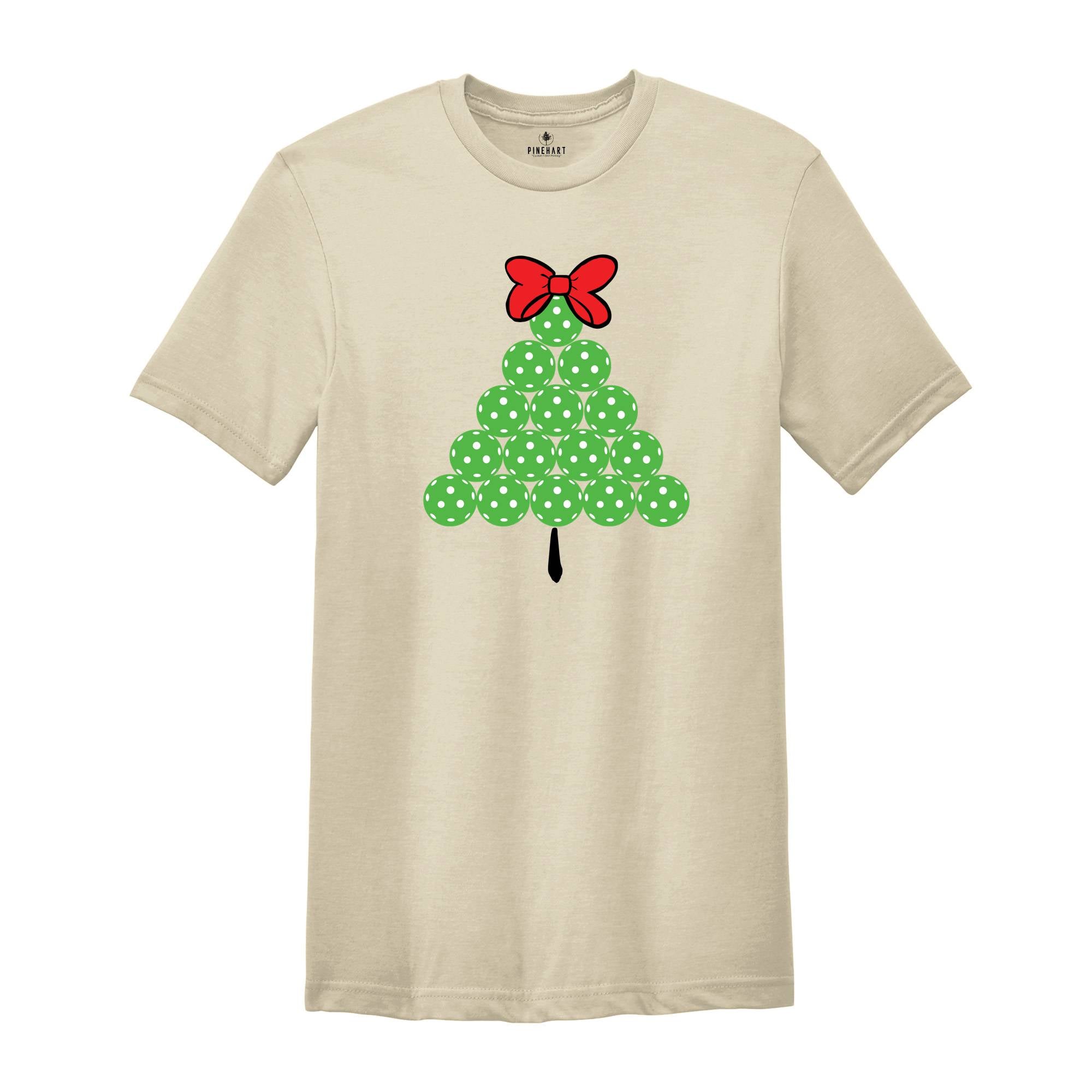 Pickleball Pickle Ball Christmas Tree Shirt, Pickleball Christmas T-Shirt, Pickleball Christmas Gift For Shirt